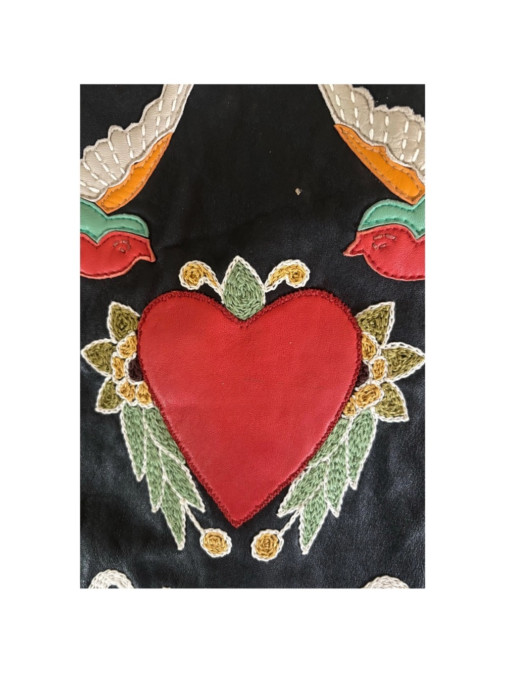 Double D Ranch Midnight Cowboy studded Embroidered Leather
Biker Jacket RTL 1295 - Picture 9 of 12